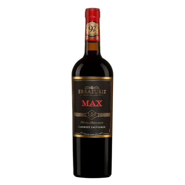 Errazuriz Max 150 Anos Edicion Aniversario Cabernet Sauvignon 2018. Crafted to honor 150 years of winemaking excellence, this wine showcases the rich legacy of Errazuriz.
