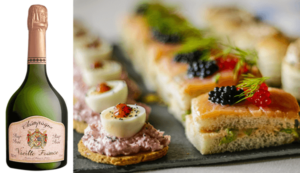 A good Champagne Rosé pair perfectly with many types of canapés