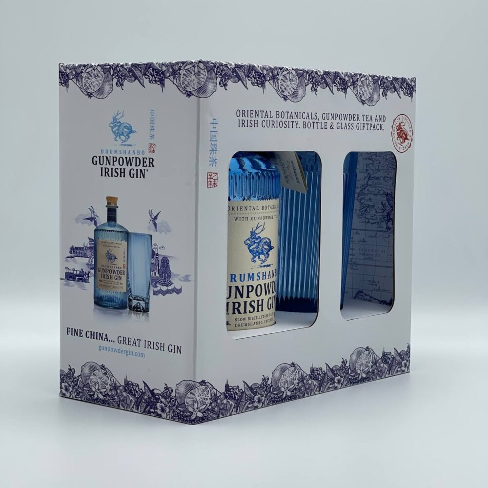 Drumshanbo Gunpowder Irish Gin with Glass Gift Pack