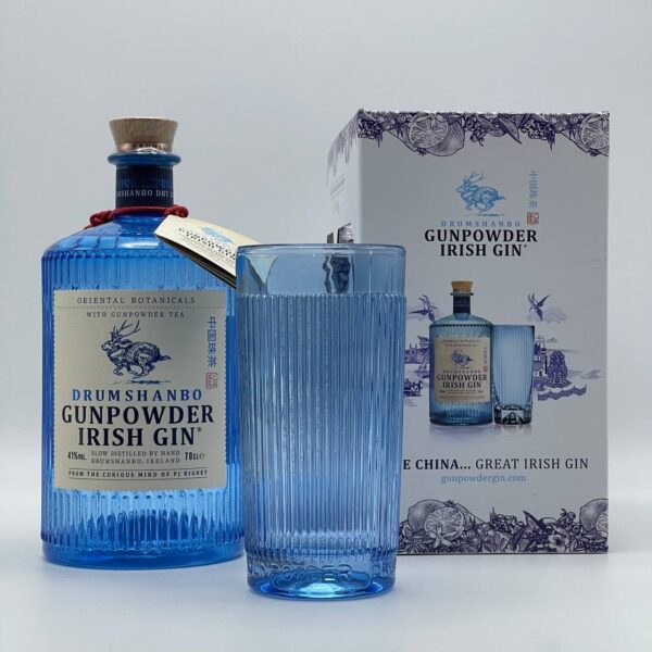 Drumshanbo Gunpowder Irish Gin with Glass Gift Pack