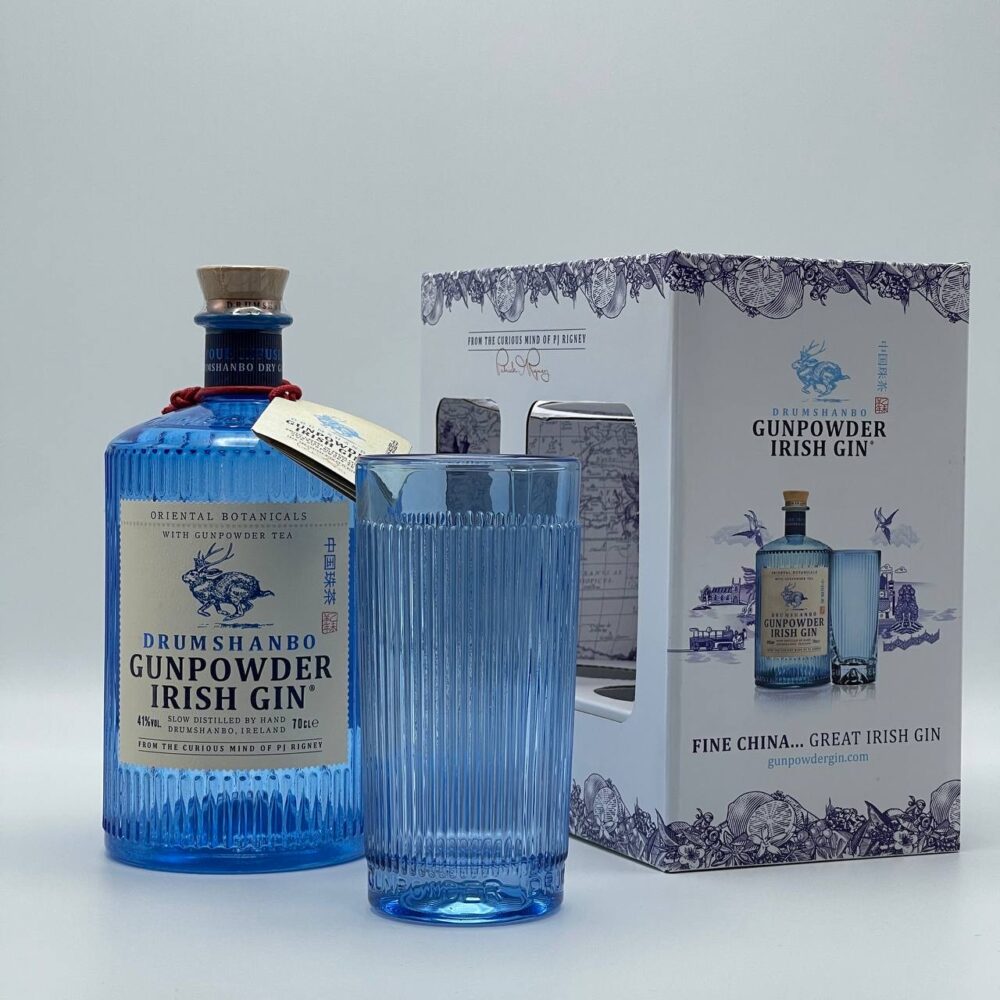 Drumshanbo Gunpowder Irish Gin with Glass Gift Pack