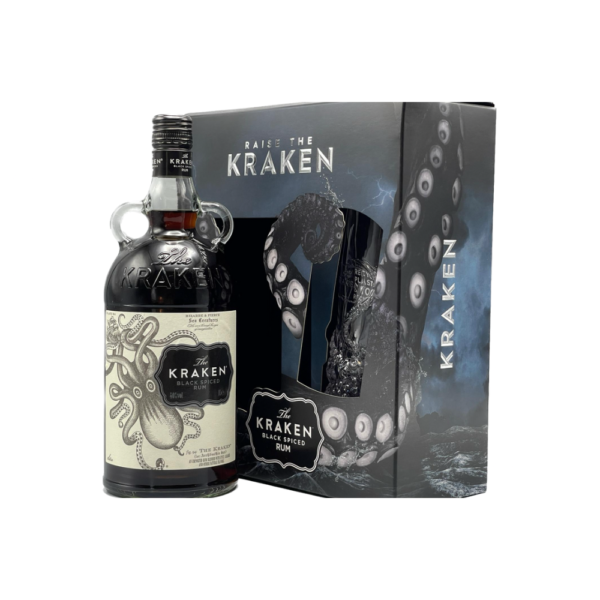 The Kraken Gift Set with Glass